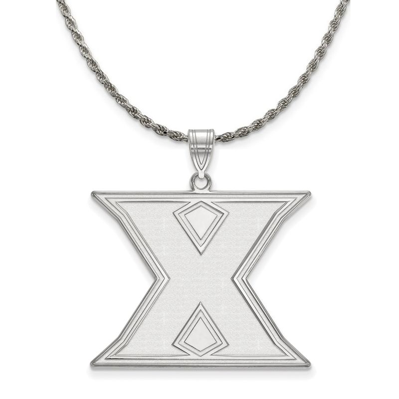 Sterling Silver Xavier U. Xl Initial X Necklace - 24 Inch